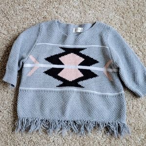 Aztec print sweater